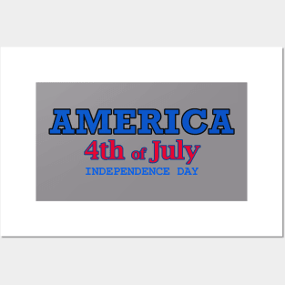 America 4th of July Independence Day Posters and Art